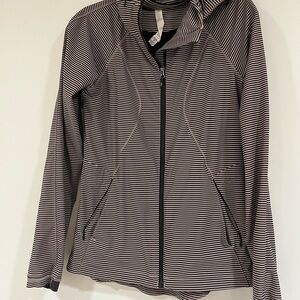 Lululemon Striped Zip-Up Hoodie